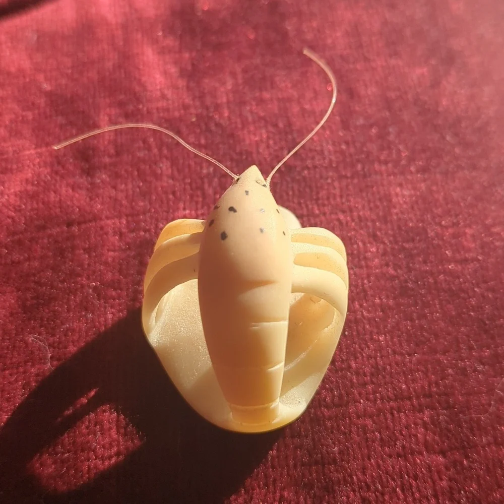 Tagua Nut Carved Lobster Crayfish - Picture 3 of 5